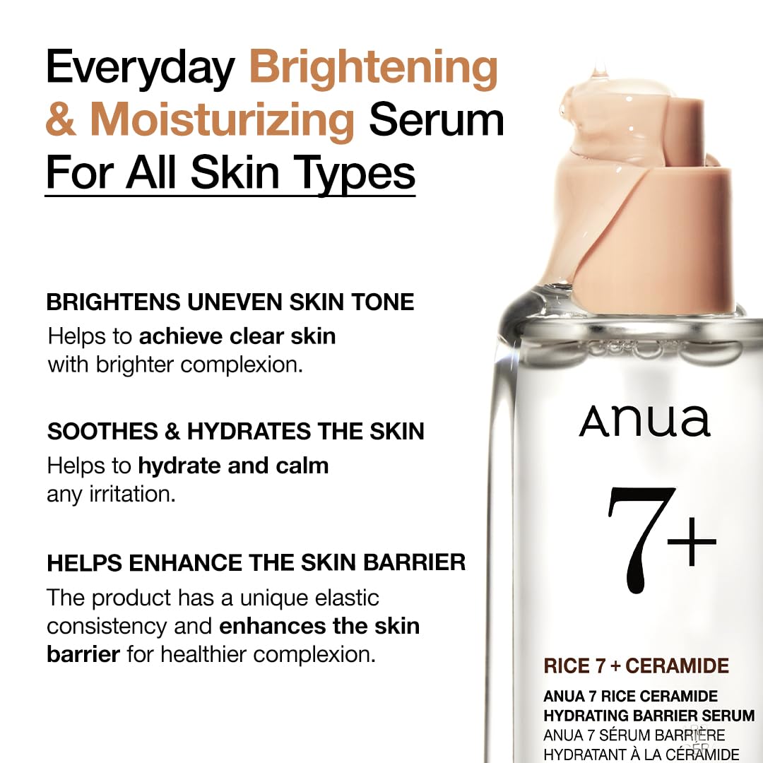 ANUA Rice 7+ Ceramide Hydrating Barrier Serum - Image 2