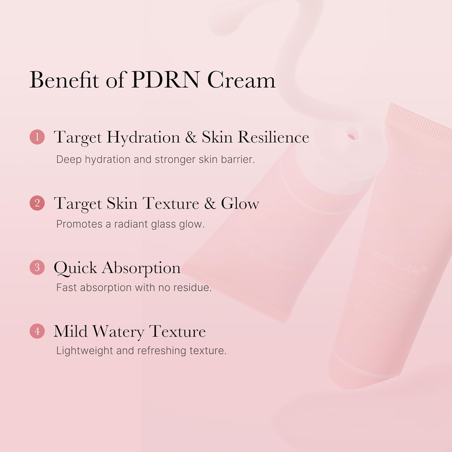 Medicube PDRN Pink Hyaluronic Moisturizing Cream - Image 3