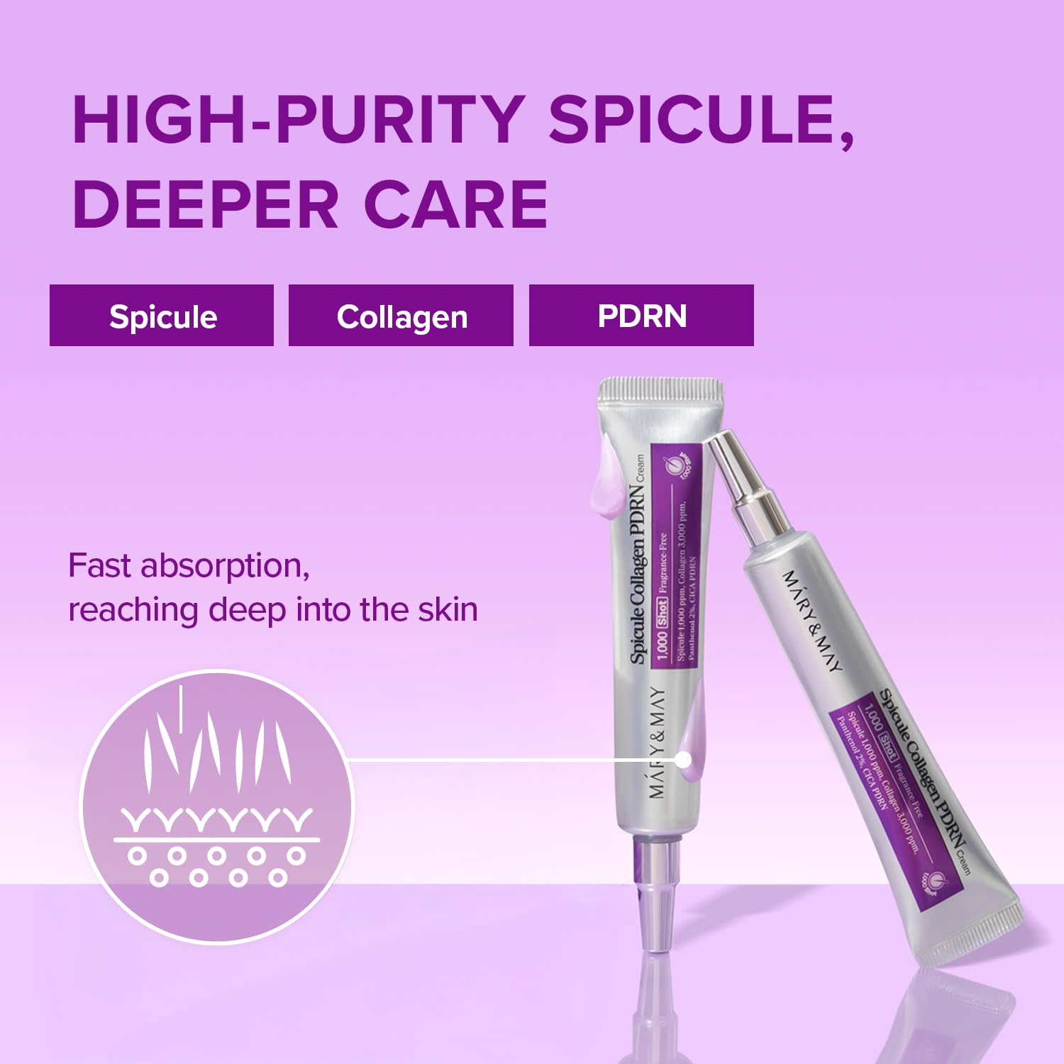 Mary&May Spicule Collagen PDRN Cream - Image 3