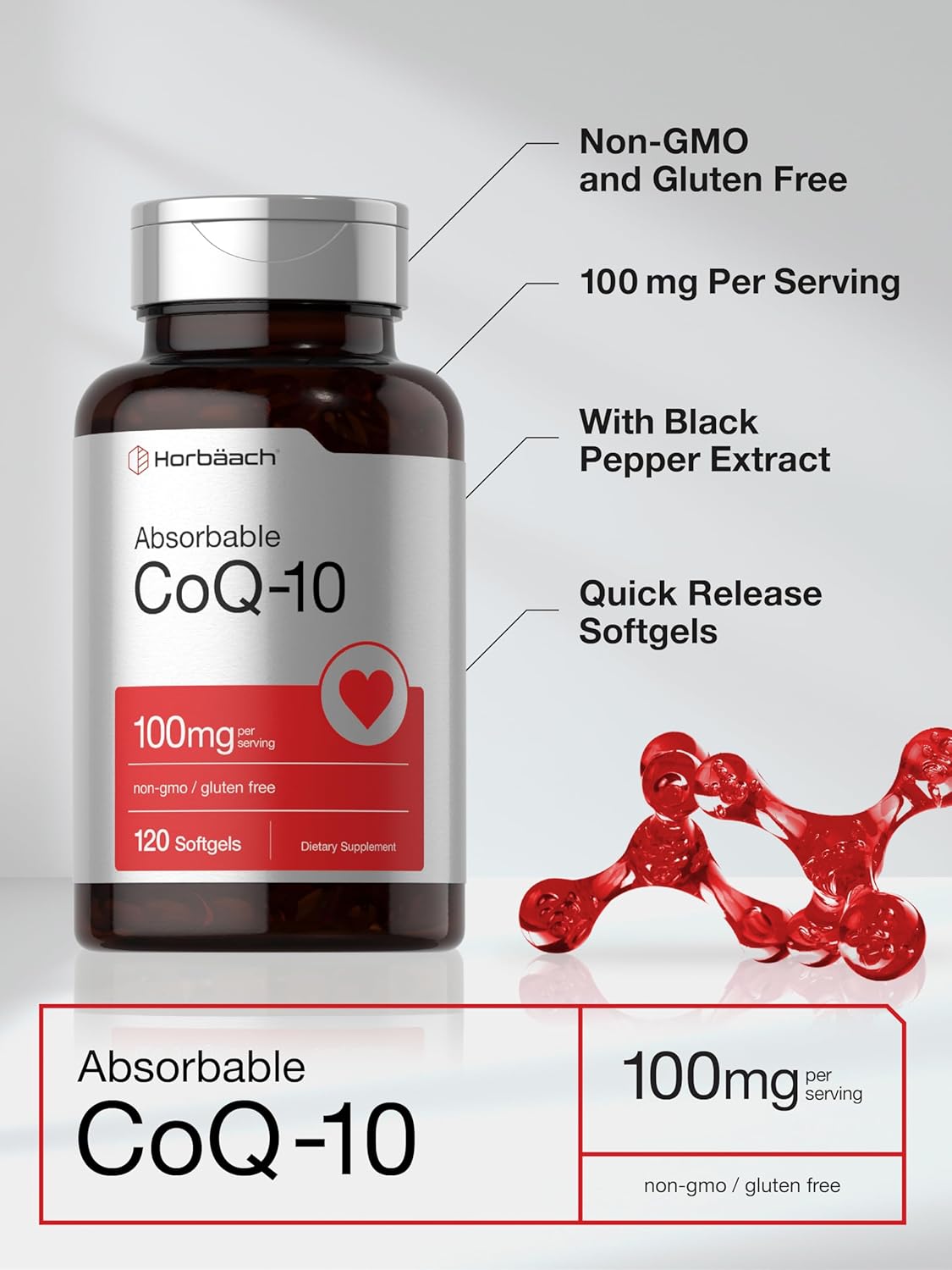 Horbäach CoQ10 100 mg - Image 5