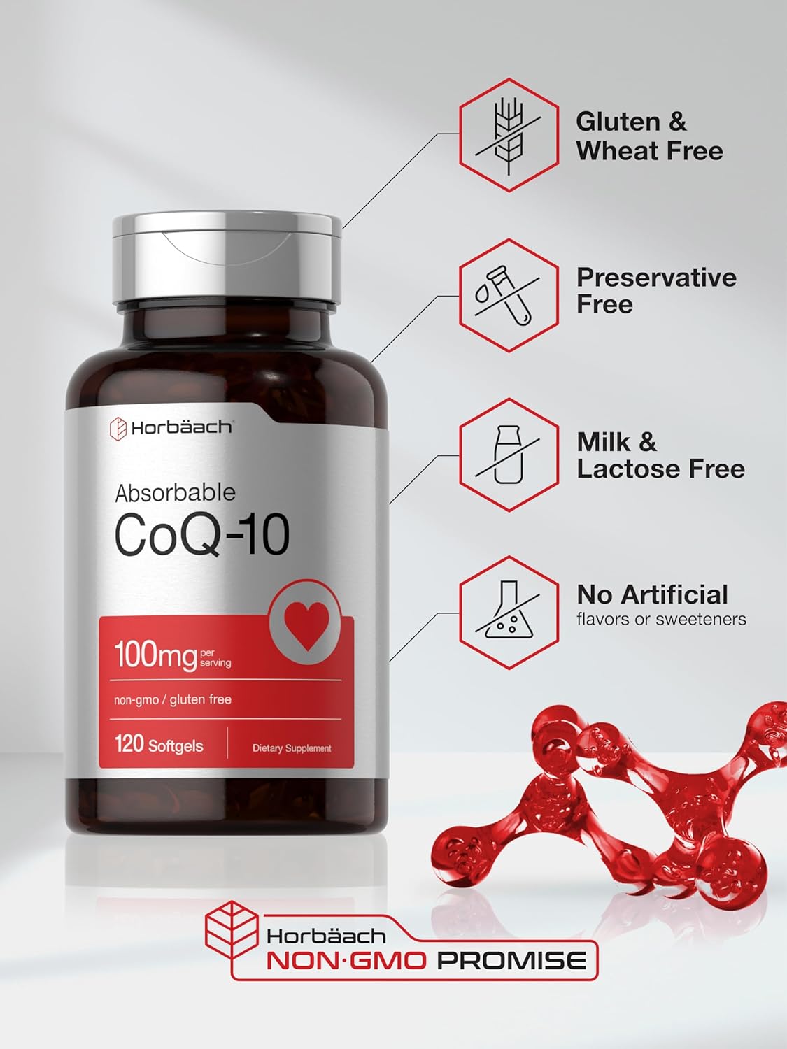 Horbäach CoQ10 100 mg - Image 2