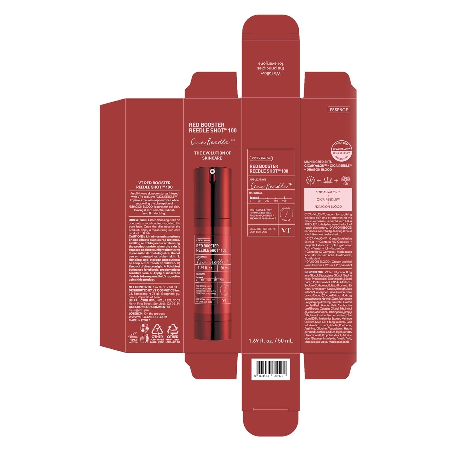 VT Cosmetics Red Booster Reedle Shot 100 - Image 5