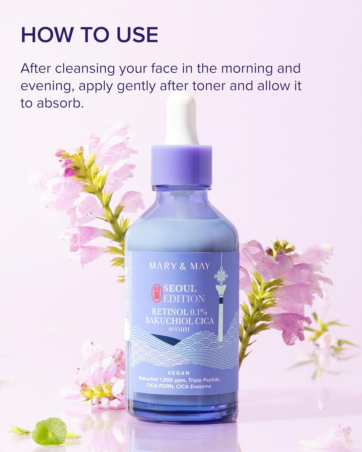 Mary&May SEOUL EDITION Retinol 0.1% Bakuchiol Cica Serum - Imagen 2