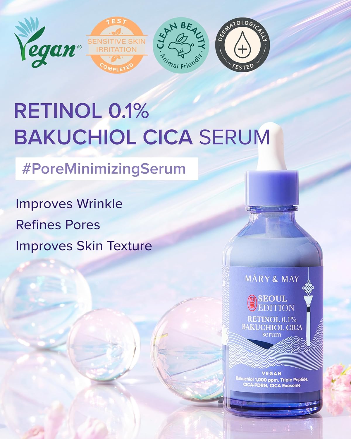 Mary&May SEOUL EDITION Retinol 0.1% Bakuchiol Cica Serum - Imagen 6