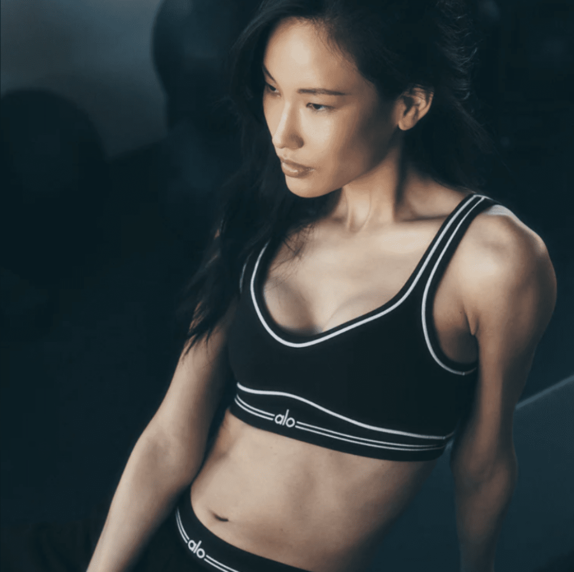 Alo Yoga Airbrush Heart Throb Bra