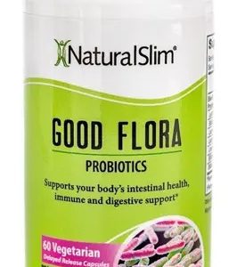 Naturalslim Good Flora Probiticos X 60 Capsulas Vegetariano Sabor Sin Sabor