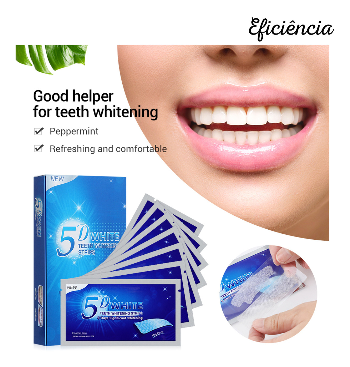 Blanqueador Dental Ultra Blanqueador, 28 Cintas 5d, Color Bl - Image 6