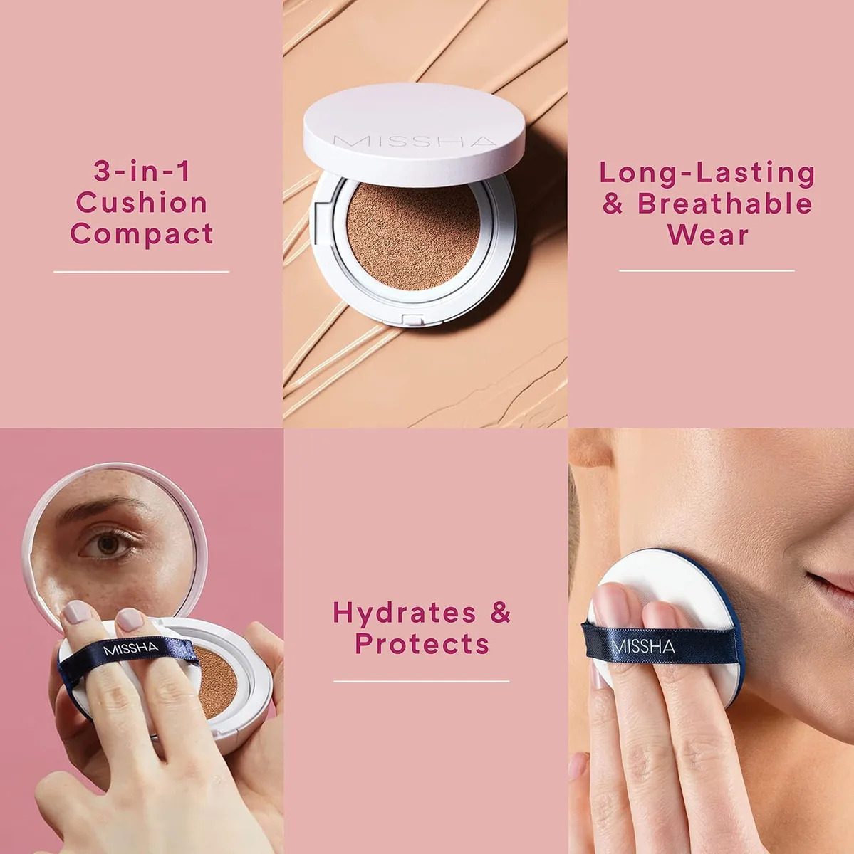 Missha No 23 Magic Cushion Cover Lasting Spf50+/pa No23 - Imagen 4