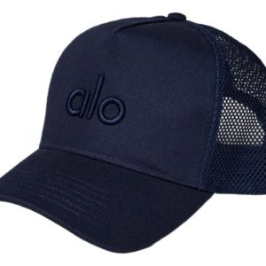 Lj Gorra Camionero Gorra Alo Yoga District Color Azul Oscuro Talla G L Liso