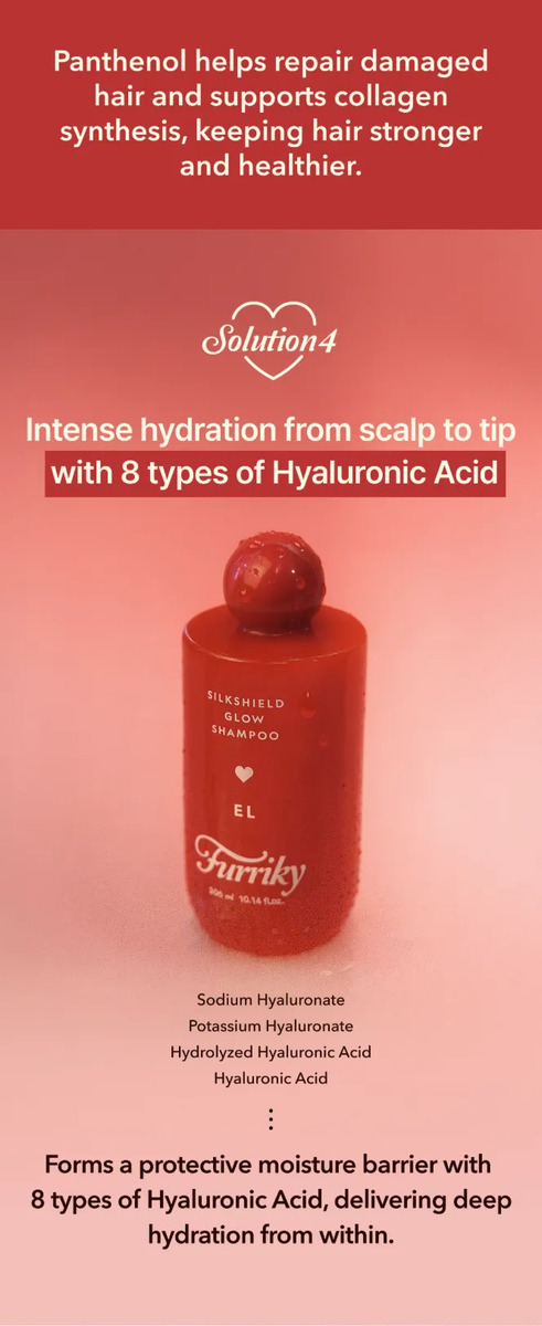 Shampoo Furriky Silkshield Glow 300ml Anticaída Cabello - Image 3