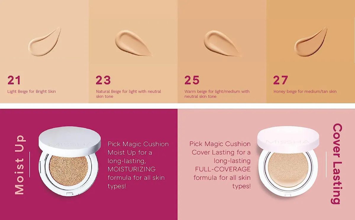 Missha No 23 Magic Cushion Cover Lasting Spf50+/pa No23 - Imagen 3