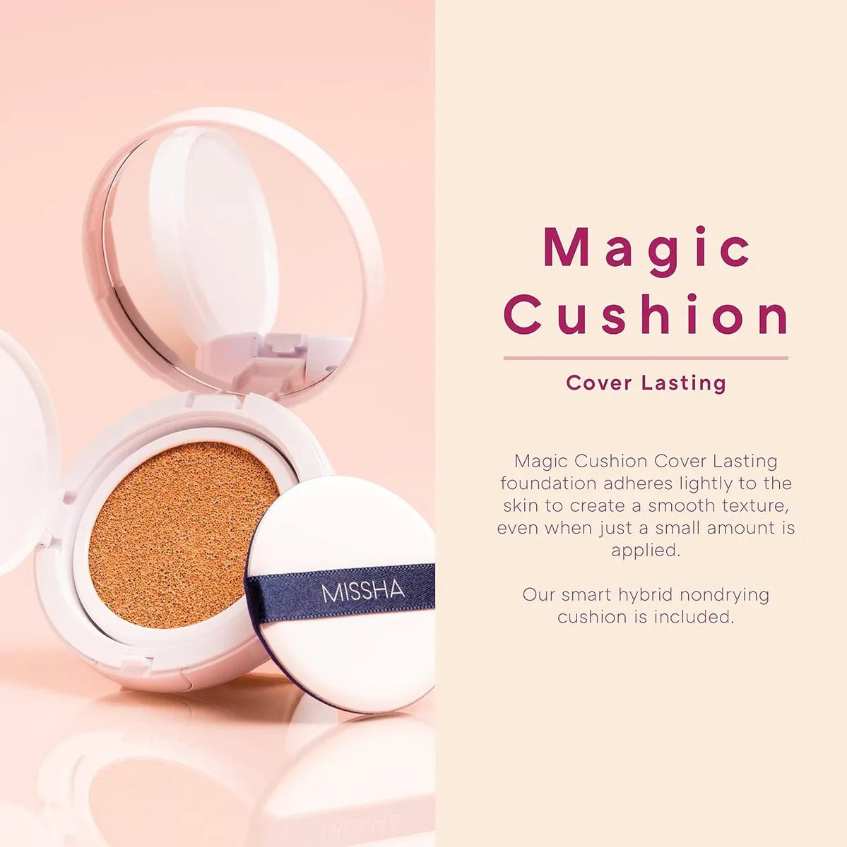 Missha No 23 Magic Cushion Cover Lasting Spf50+/pa No23 - Imagen 2