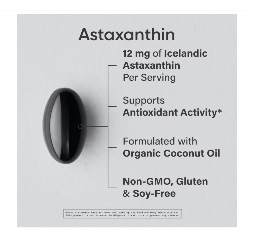 Sr Triple Strength Astaxanthin From Microalgae 12mg 60ct Sabor Flavorless - Image 7