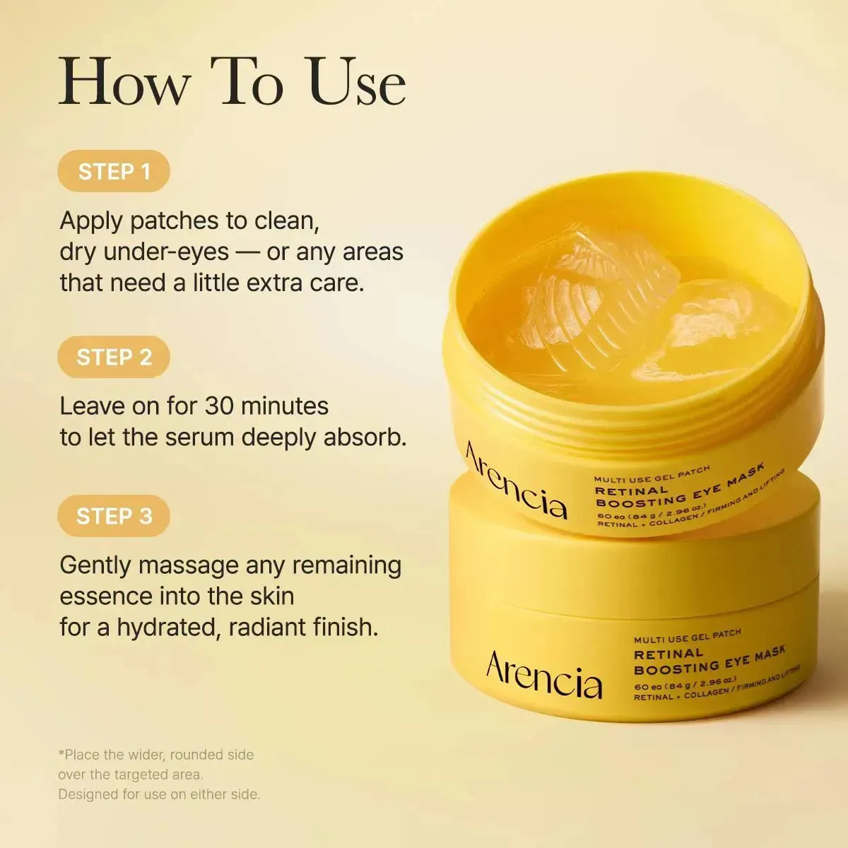 Arencia Retinal Boosting Eye Mask 60 Parches Ojos Antiarruga - Image 5