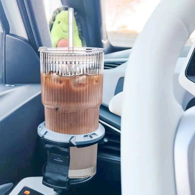 Pack De 2 Vaso De Vidrio Vintage De 20oz Con Tapa Y Sorbete - Image 6