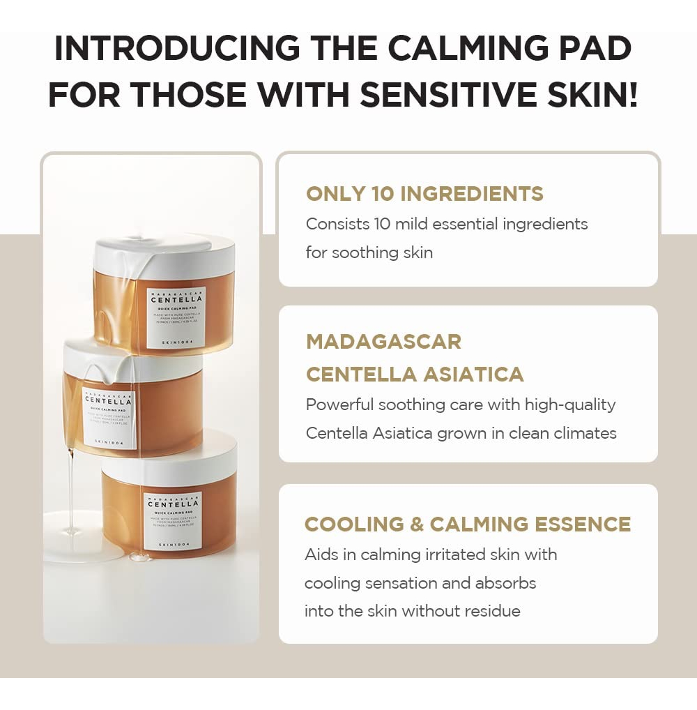 Skin1004 Madagascar Centella Quick Calming Pad 70pads - Image 7