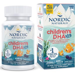 Omega 3 Children's Dha Xtra, Nordic Naturals, 90 Geles Sabor Berry Punch Ponche De Frutos Rojos
