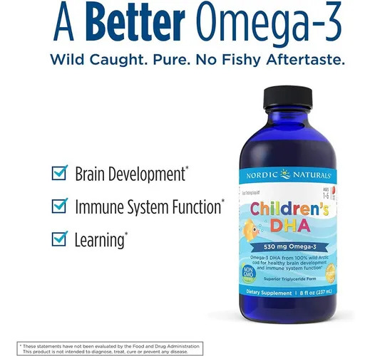 Nordic Naturals Childrens Dha Suplemento D Omega-3/ 8 Fl Oz - Image 6