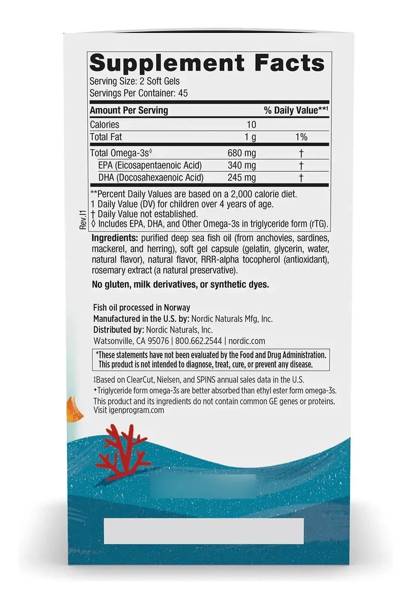 Omega 3 Nordic Naturals Ultimate Omega Junior Niños Frutilla - Image 9