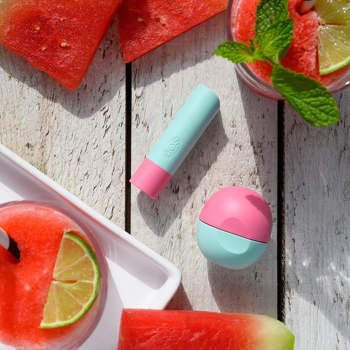 Eos, Kit Com 2 Lip Balm, Watermelon Frosé, Fresh Mint E Lime - Image 6
