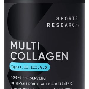 Multi Colágeno Sport Research Péptidos Hidrolizados Con Ácido Hialurónico Y Vitamina C 90 Cápsulas Sin Sabor