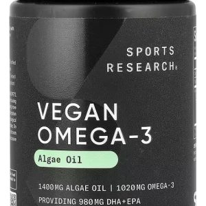 Vegan Omega 3 X 60 Capsulas Blandas - Sports Research Sin Sabor