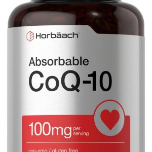 Horbaach Coq10 100 Mg 120 Cáps Salud Corazon Eeuu Sin Sabor