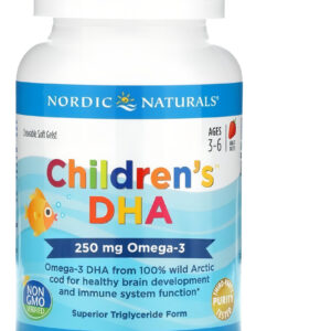 Nordic Naturals Childrens Dha 250mg 180 Minisoftgels Frutilla