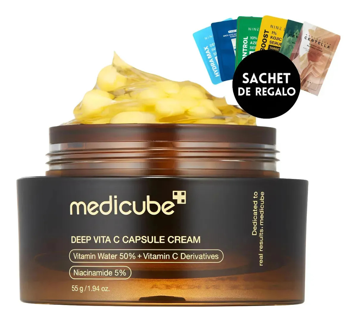 Hidratante Facial Medicube Deep Vitamina C Golden Capsule