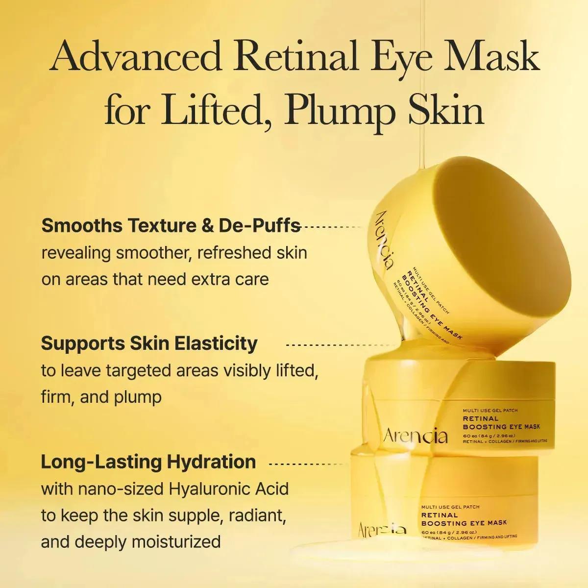 Arencia Retinal Boosting Eye Mask 60 Parches Ojos Antiarruga - Image 6
