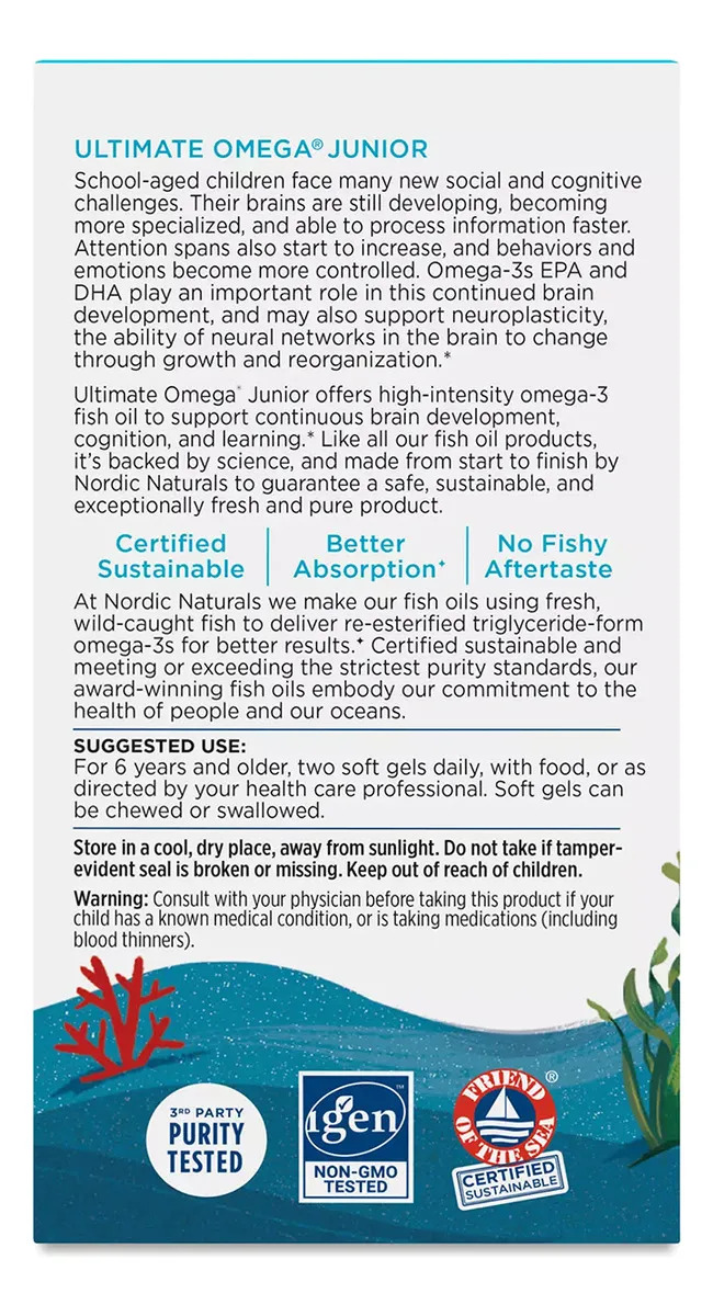 Omega 3 Nordic Naturals Ultimate Omega Junior Niños Frutilla - Image 10