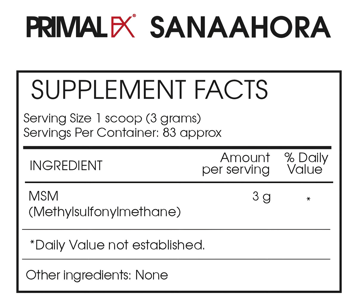 Primal Fx Msm En Polvo 100% Puro Sin Aditivos Para Articulaciones Y Cartílagos - Image 6