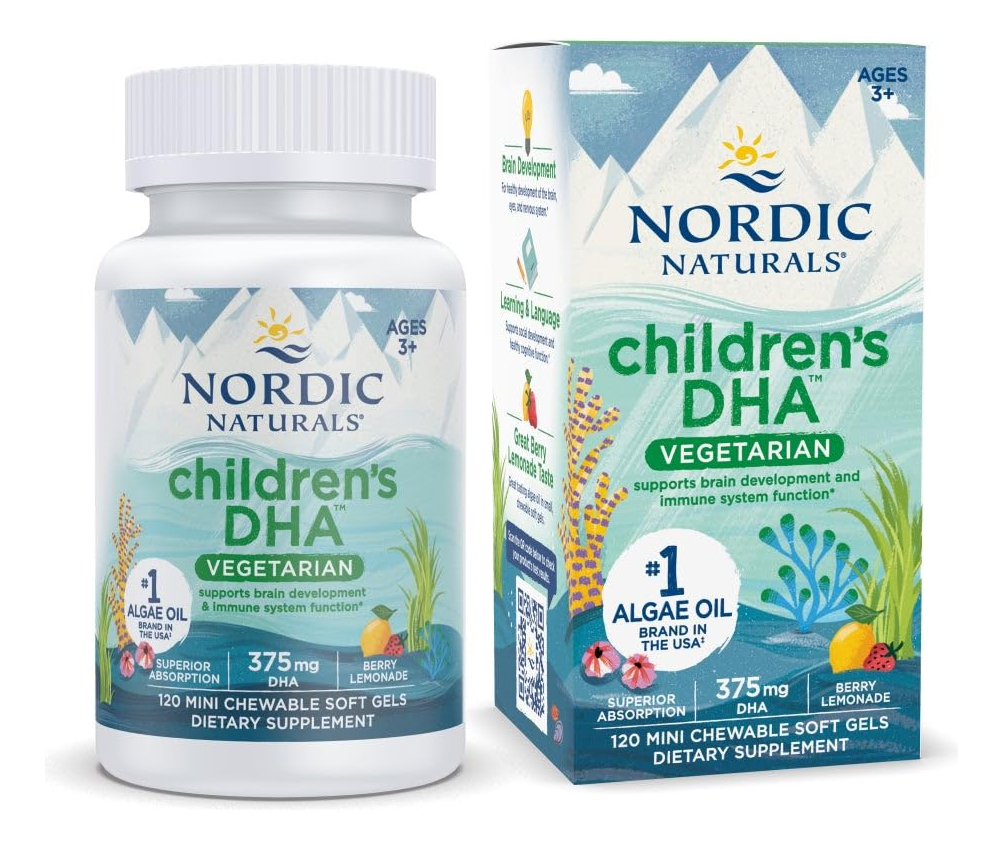 Nordic Naturals Dha Omega 3 Vegetariano Niños 120 Mini Cap Frutos Rojos