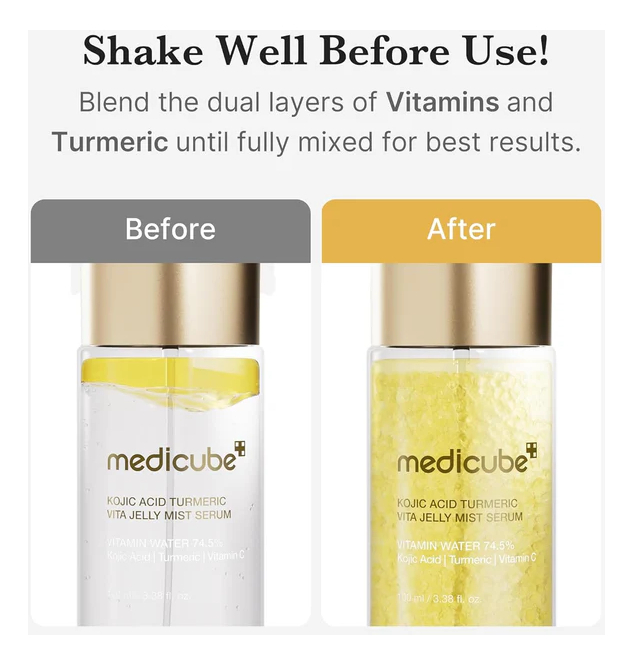 Medicube Kojic Acid Turmeric Vitamin Gold Jelly Mist Serum Todo Tipo De Piel Día/noche - Image 6