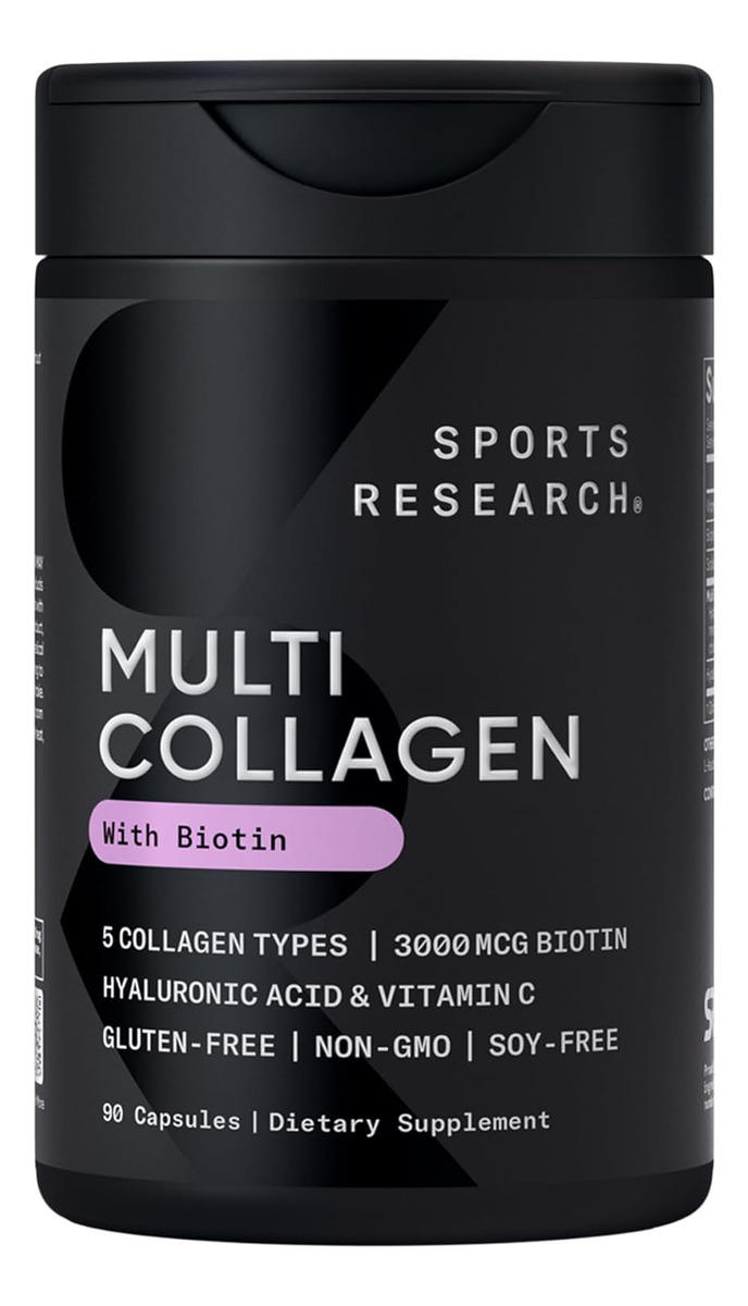 Sports Research Multi Collagen Con Biotina 90 Cápsulas
