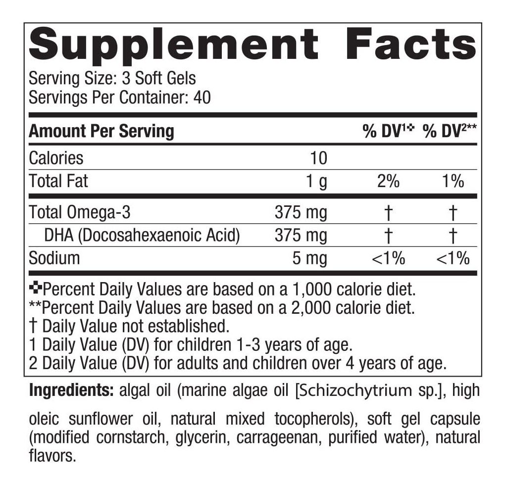 Nordic Naturals Dha Omega 3 Vegetariano Niños 120 Mini Cap Frutos Rojos - Image 2