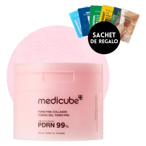 Medicube Pdrn Pink Colageno Tonico Gel - 70 Almohadillas