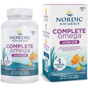 Aceite De Pescado Omega 3s Nordic Natural Niños X 180 Caps