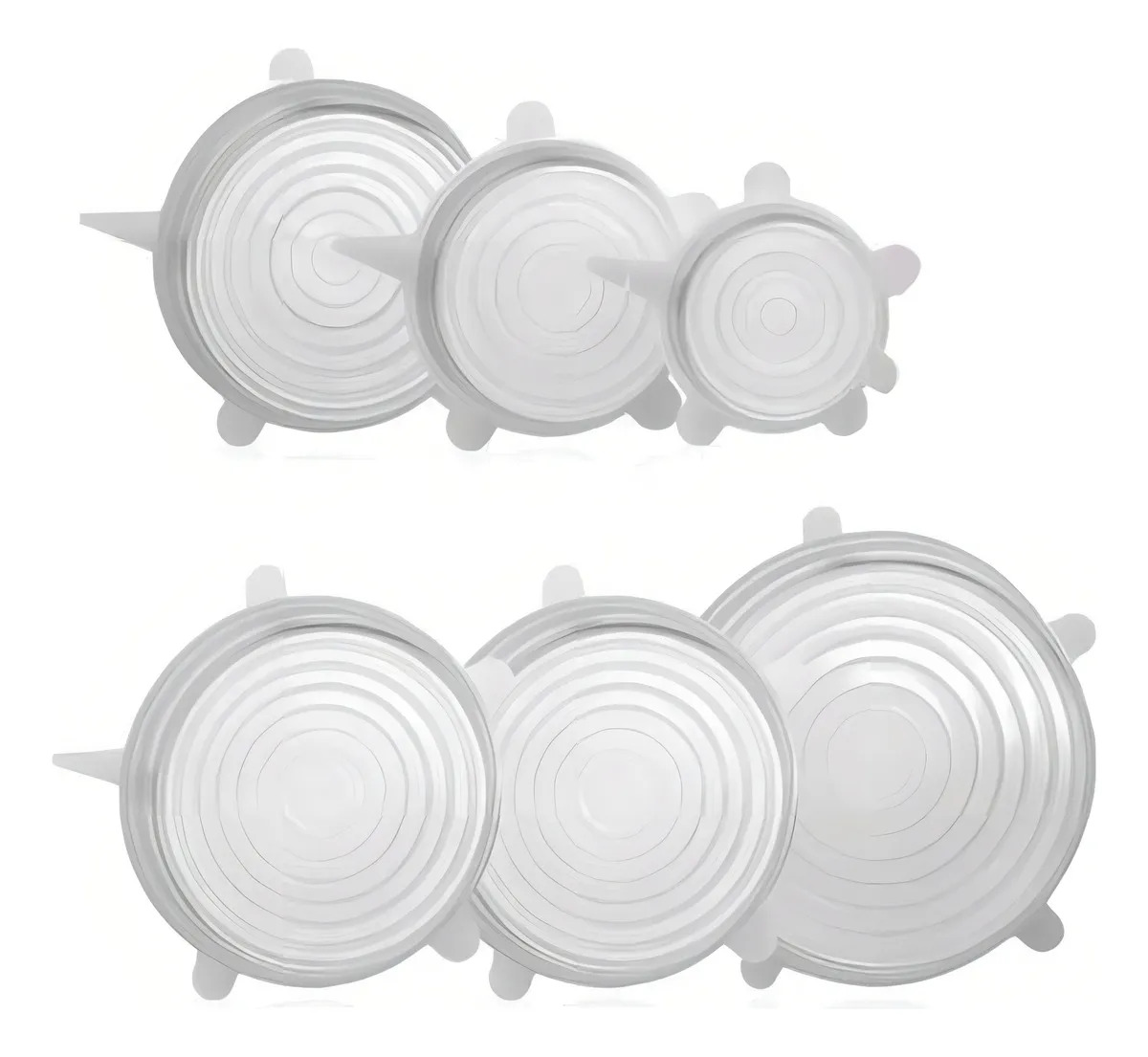 Kit De 6 Tapas Ajustables Silicona, Redondas, Reutilizables Lisa - Image 7