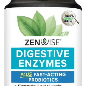 Enzimas Digestivas Zenwise Con Probióticos Veganas Sin Sabor 60 Cápsulas