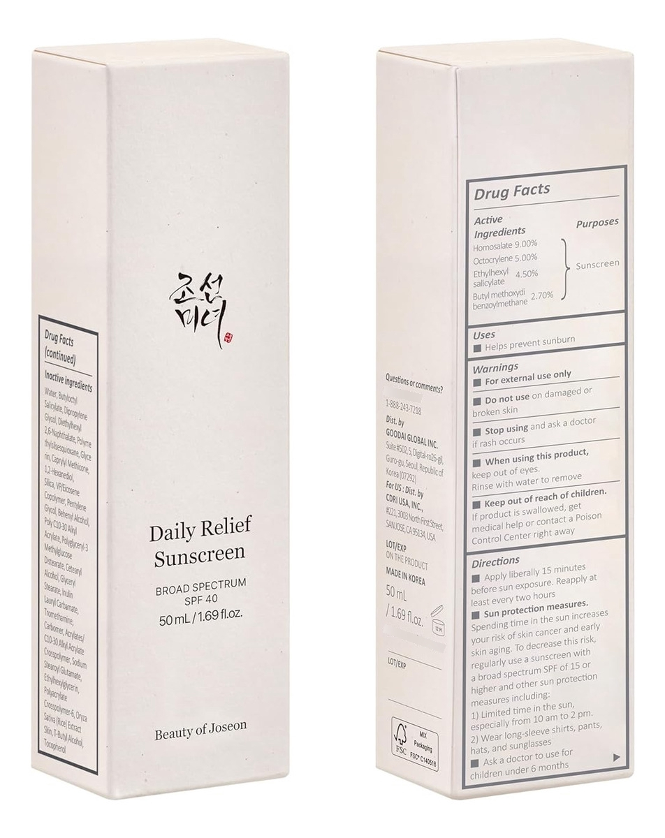 Beauty Of Joseon - Daily Relief Sunscreen, Spf 40, 50 Ml - Image 5
