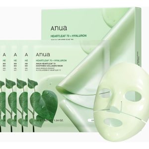 Anua Heartleaf 70 Soothing Collagen Hidratación 4mask