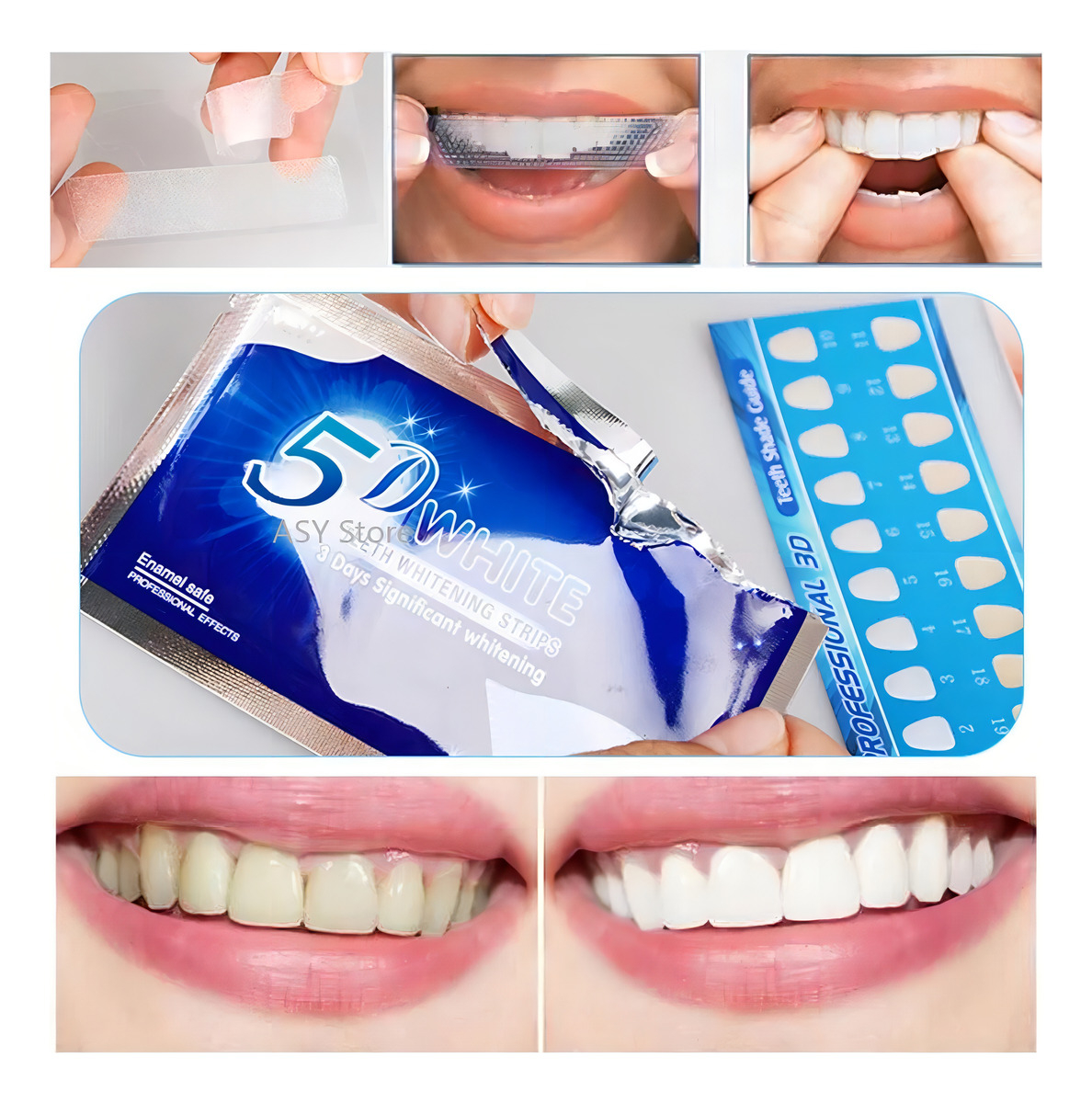 Blanqueador Dental Ultra Blanqueador, 28 Cintas 5d, Color Bl - Image 2