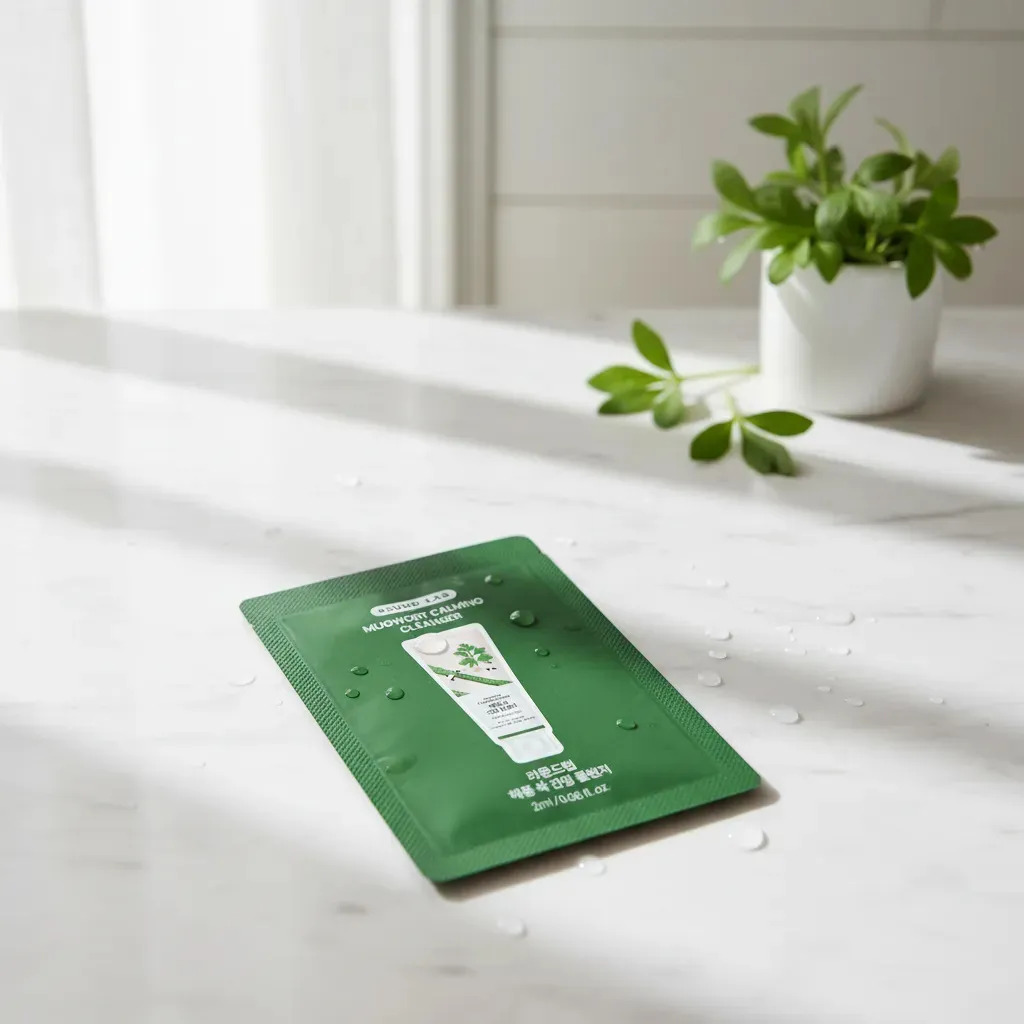 Round Lab Mugwort Calming Cleanser Sachets 2ml Limpiador Normal A Sensible Día/noche - Image 2