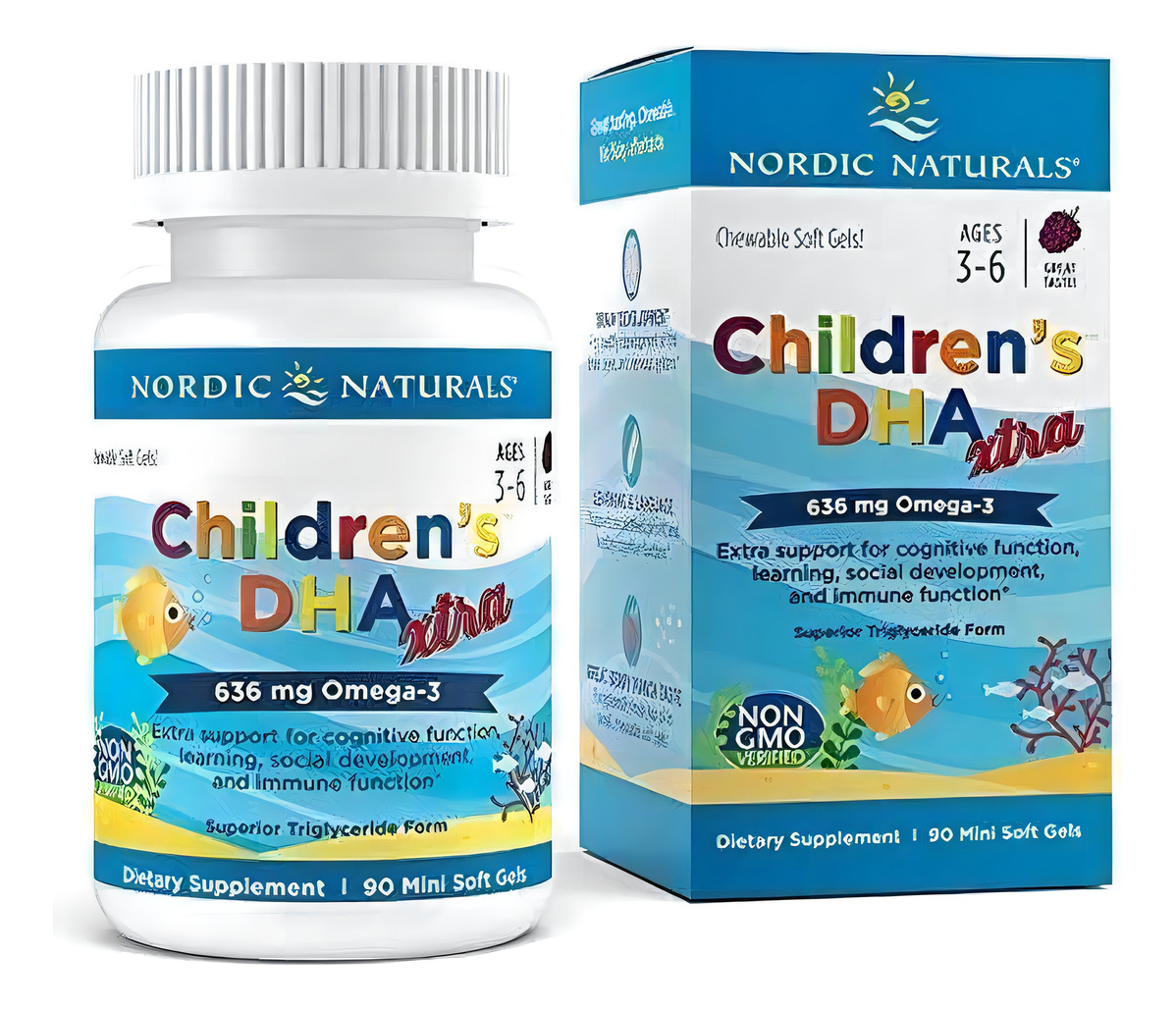 Omega 3 Children's Dha Xtra, Nordic Naturals, 90 Geles Sabor Berry Punch Ponche De Frutos Rojos - Image 8