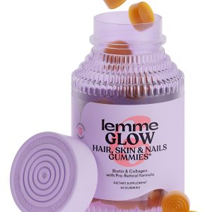 Gomitas Glow Lemme Colágeno Cabello Piel Uñas 60 Comprimidos Sin Sabor