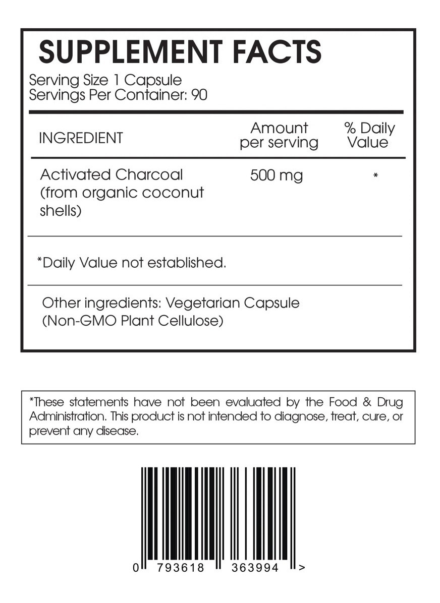 Suplemento Charcoal + Actived Ayuda Con El Estreñimiento Sabor Sin Sabor - Image 3