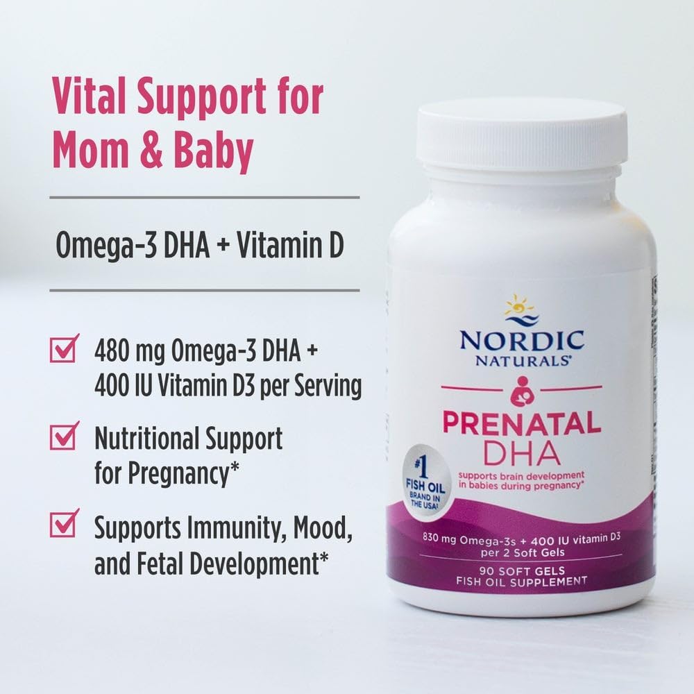Nordic Naturals Prenatal DHA Omega-3 + Vitamina D3 - Image 5