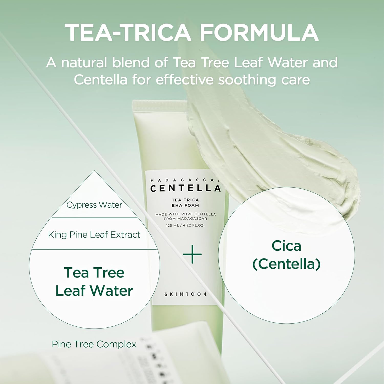 Skin1004 Madagascar Centella Tea-Trica BHA Foam - Imagen 5
