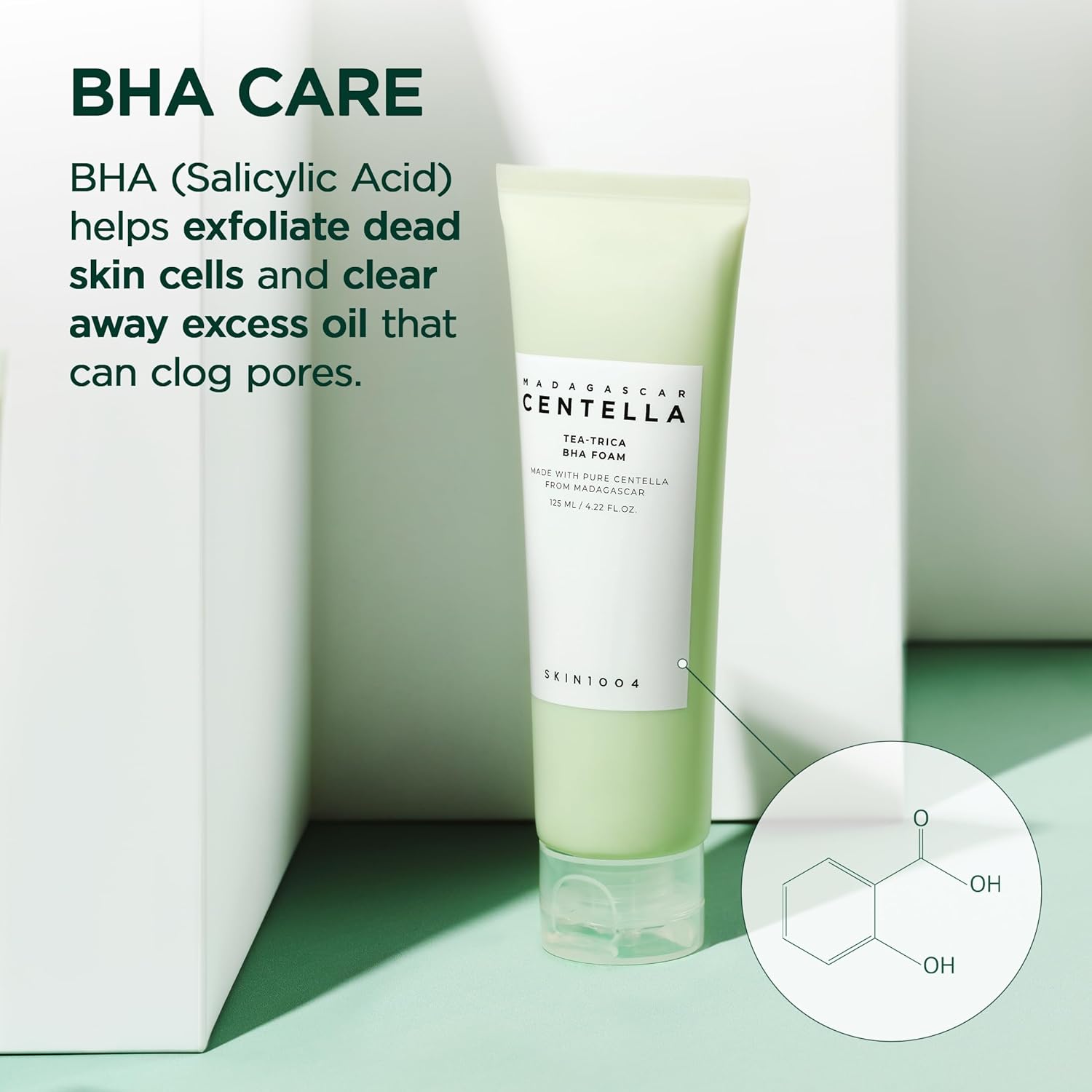 Skin1004 Madagascar Centella Tea-Trica BHA Foam - Imagen 2